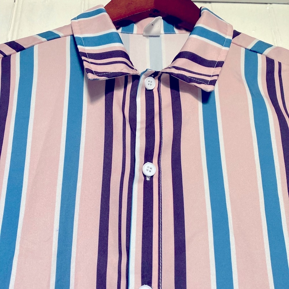 *3 for $20* Button down shirt, multi-color, striped, sz 13/14 (Youth)
